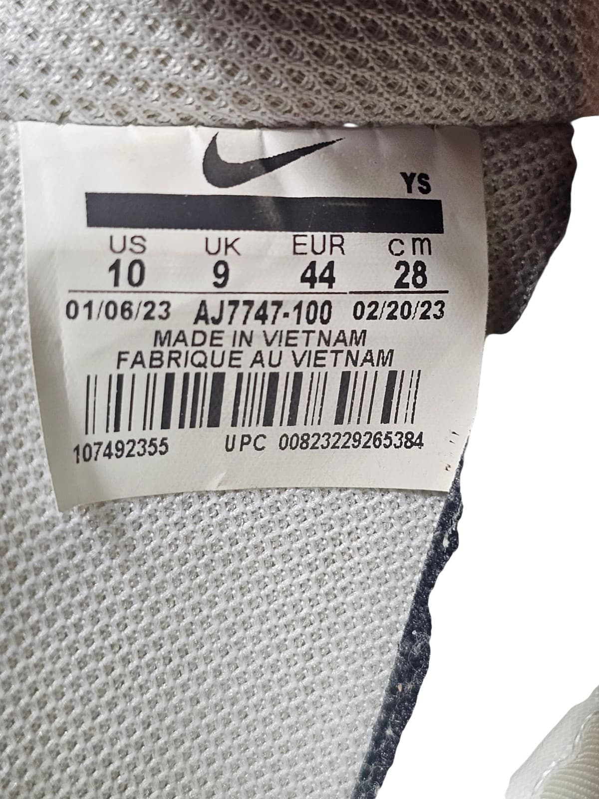Nike Air Force 1' 07' Lv8 Utility White Black AJ7747-100 Size Men's US10 - Thumbnail 18