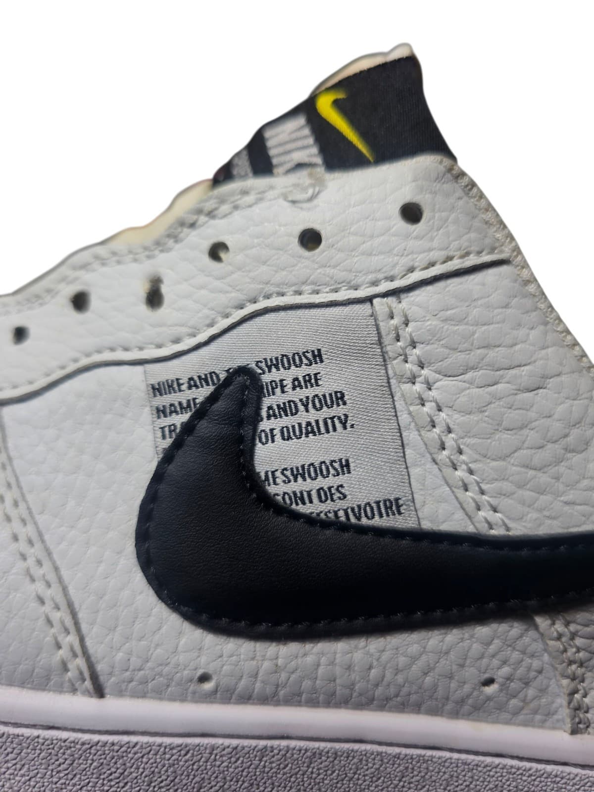 Nike Air Force 1' 07' Lv8 Utility White Black AJ7747-100 Size Men's US10 - Thumbnail 17
