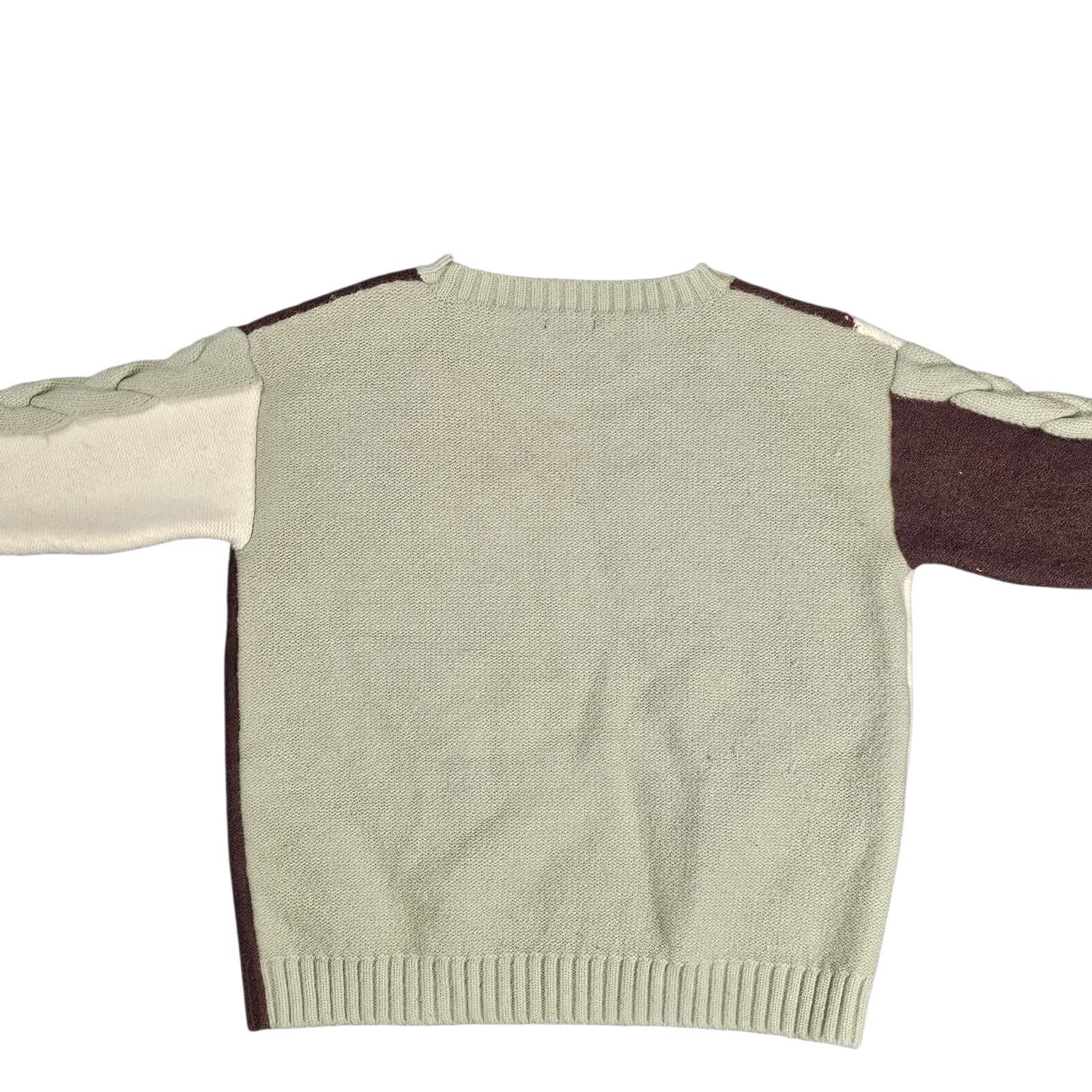 Papermoon Color Block Knitted Sweater Size Large - Thumbnail 6