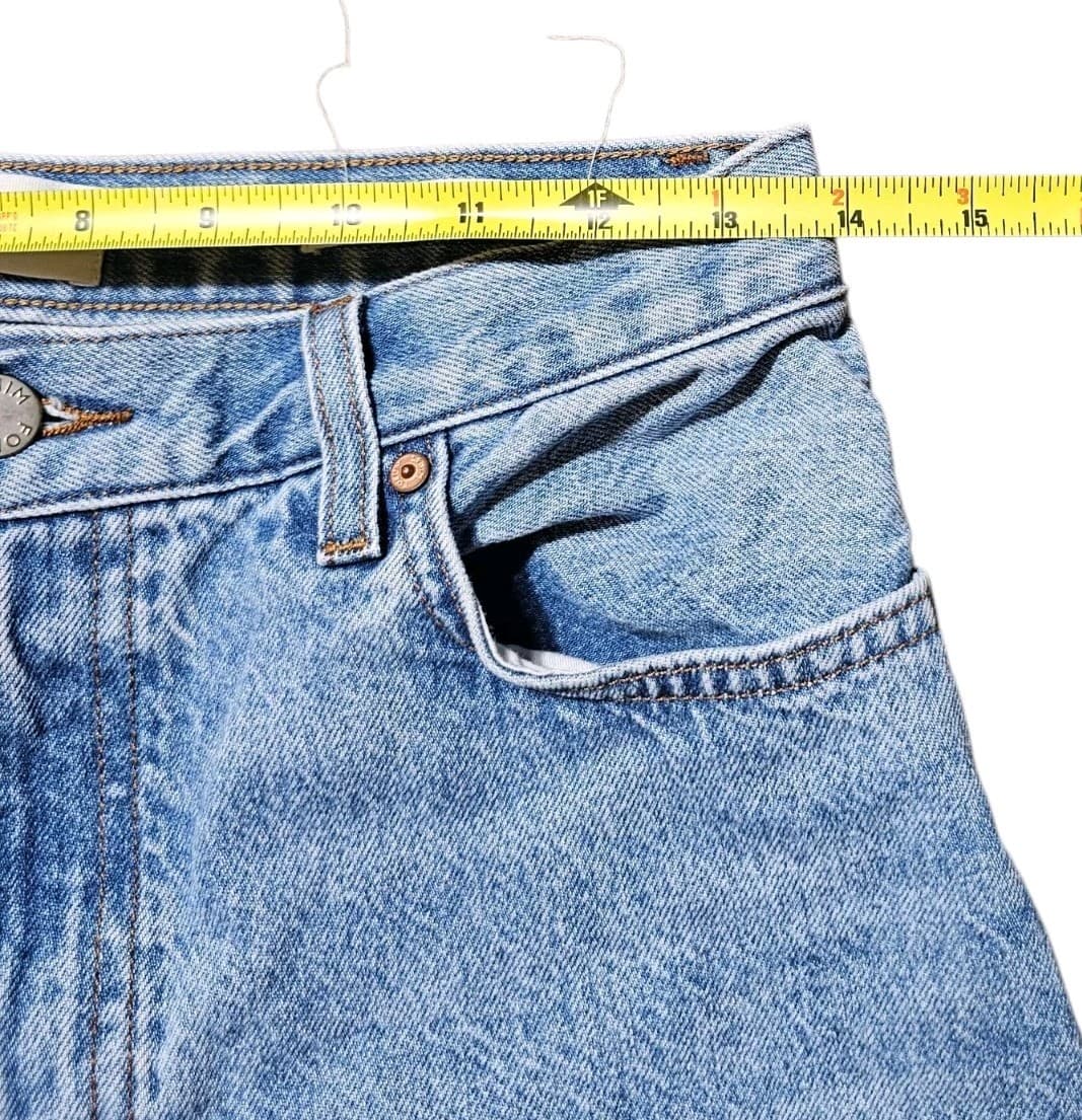 Aritza Denim Forum Blue Jeans Comfy low rise Loose 30Lx26 W - Thumbnail 16