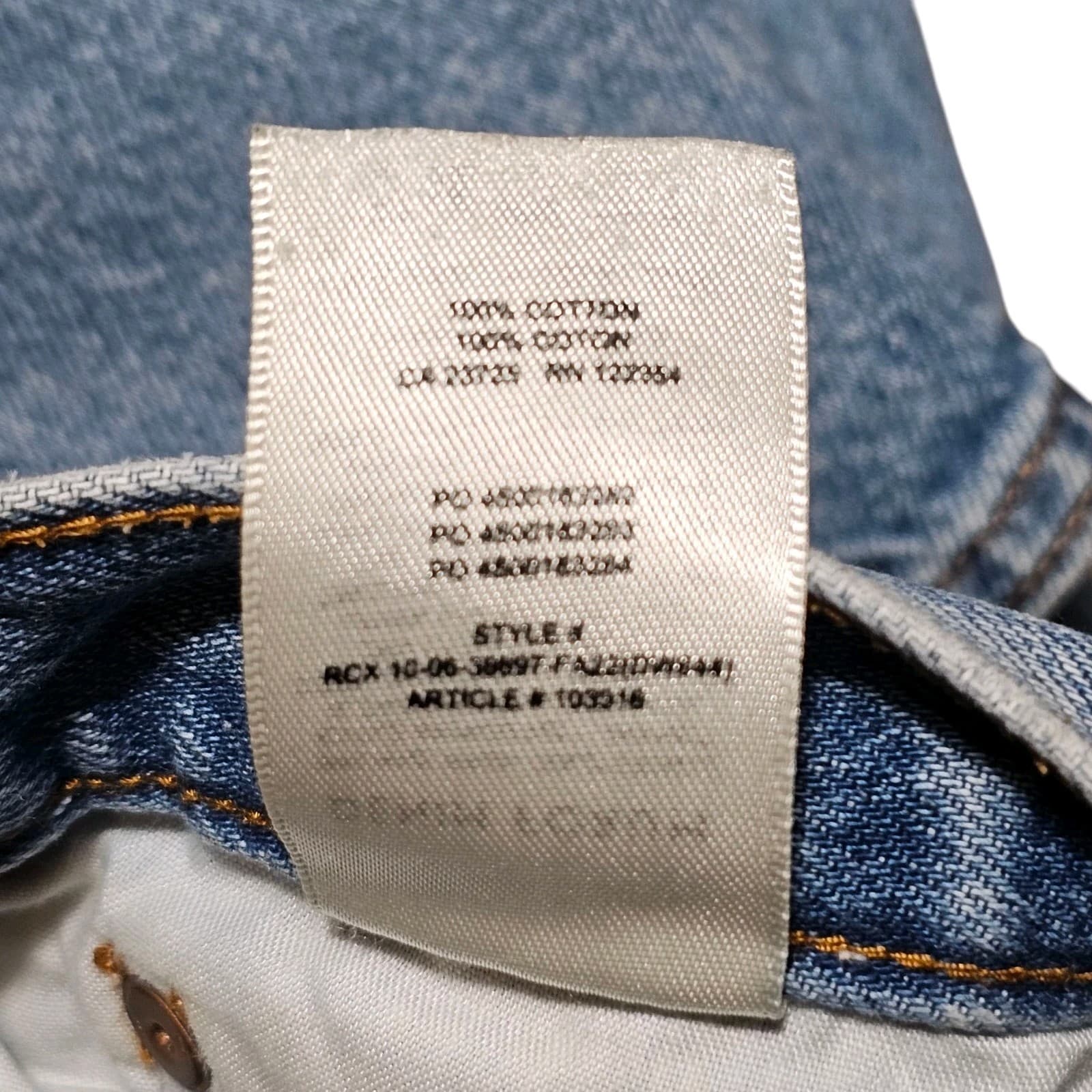 Aritza Denim Forum Blue Jeans Comfy low rise Loose 30Lx26 W - Thumbnail 12