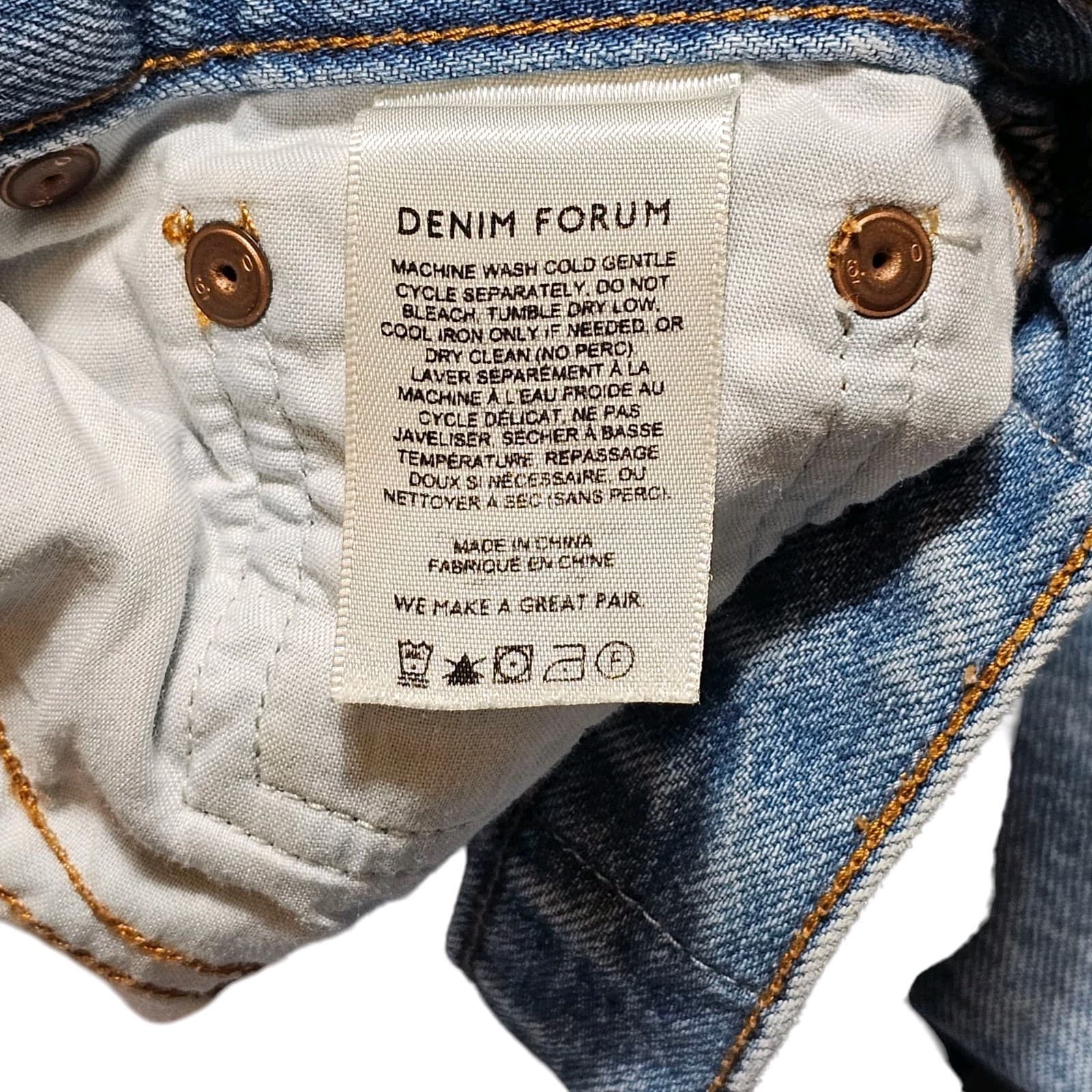 Aritza Denim Forum Blue Jeans Comfy low rise Loose 30Lx26 W - Thumbnail 11