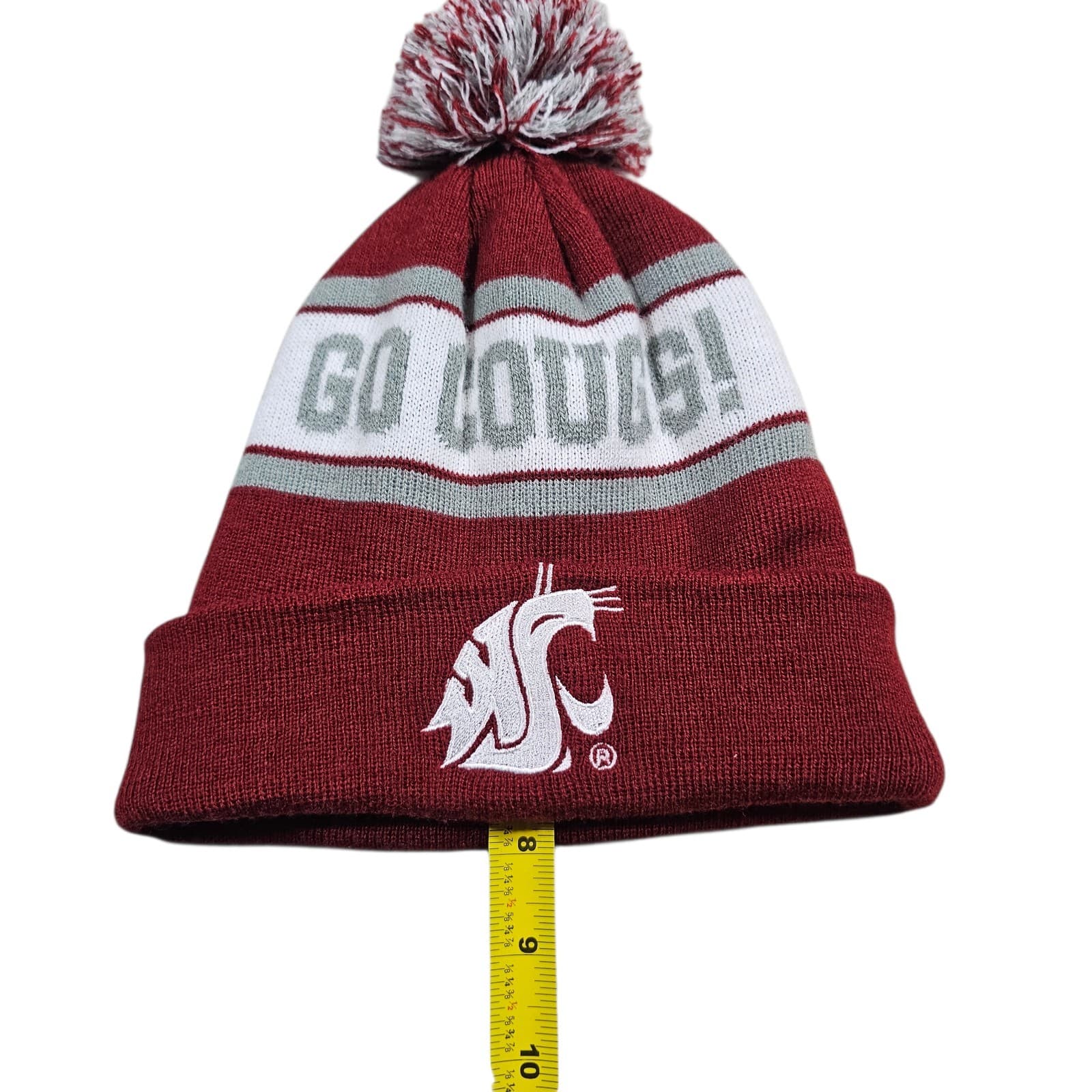 Washington State University WSU Cougars Beanie Hat Pom Pom - Thumbnail 5