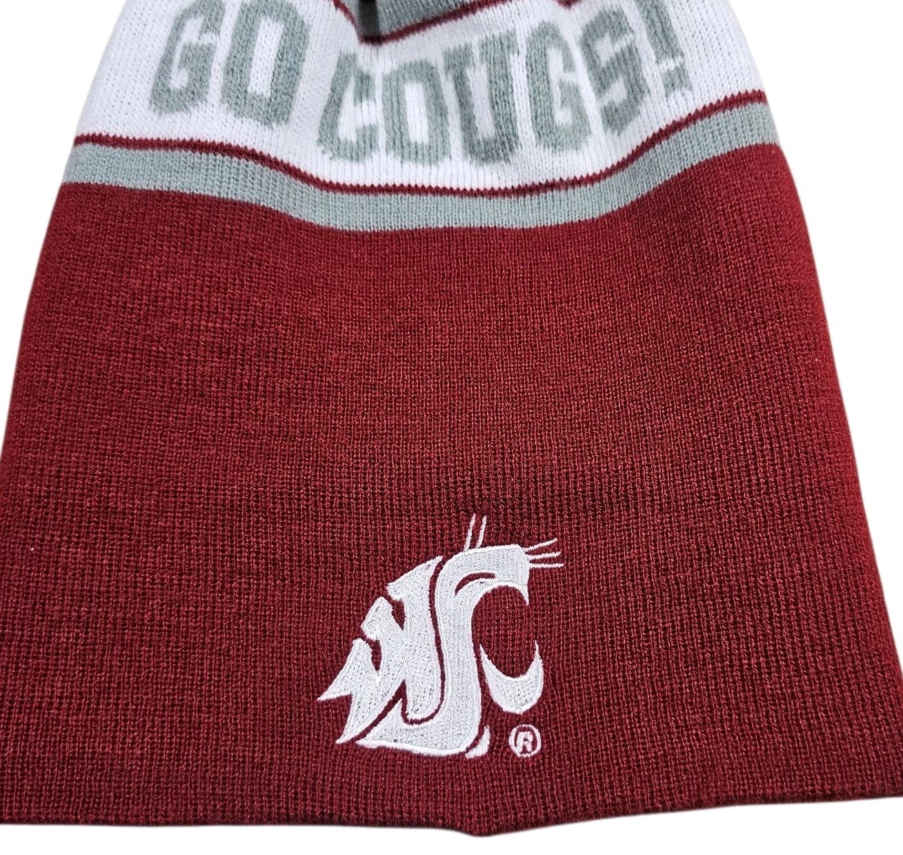 Washington State University WSU Cougars Beanie Hat Pom Pom - Thumbnail 2