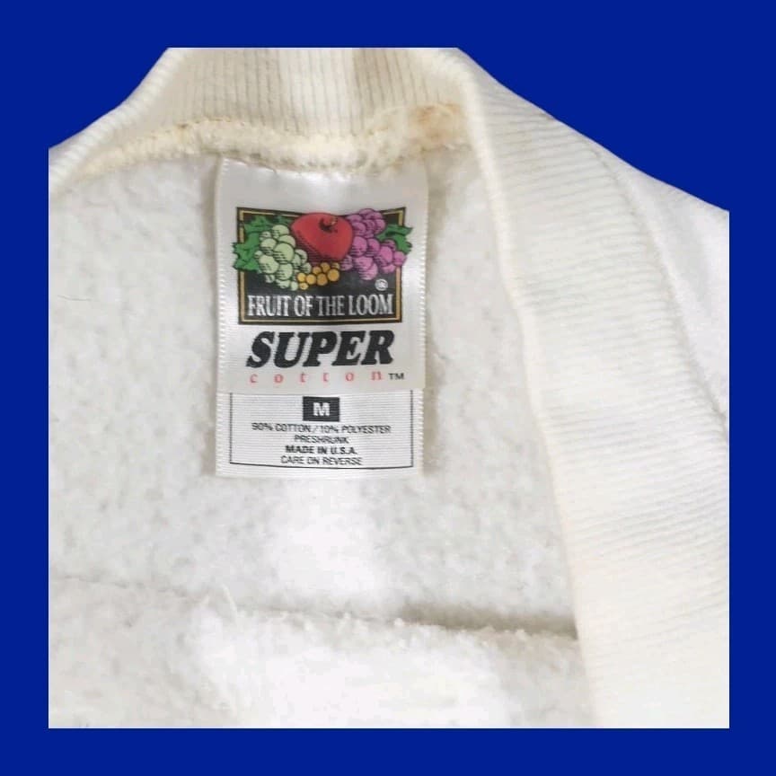Fruit Of The Loom Super Cotton Vintage 90s Size Med - Thumbnail 6