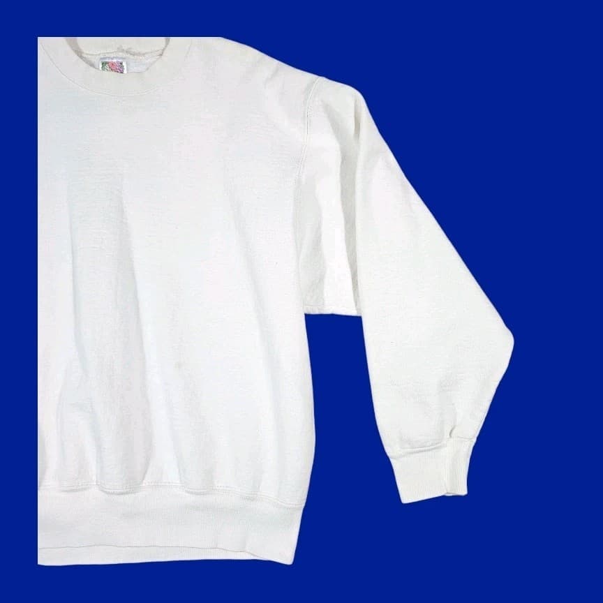 Fruit Of The Loom Super Cotton Vintage 90s Size Med - Thumbnail 4