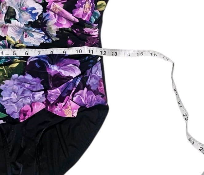 Magicsuit "New Romantic" Louise Floral Print Drape One Price SwimSuit Woman's 10 - Thumbnail 7