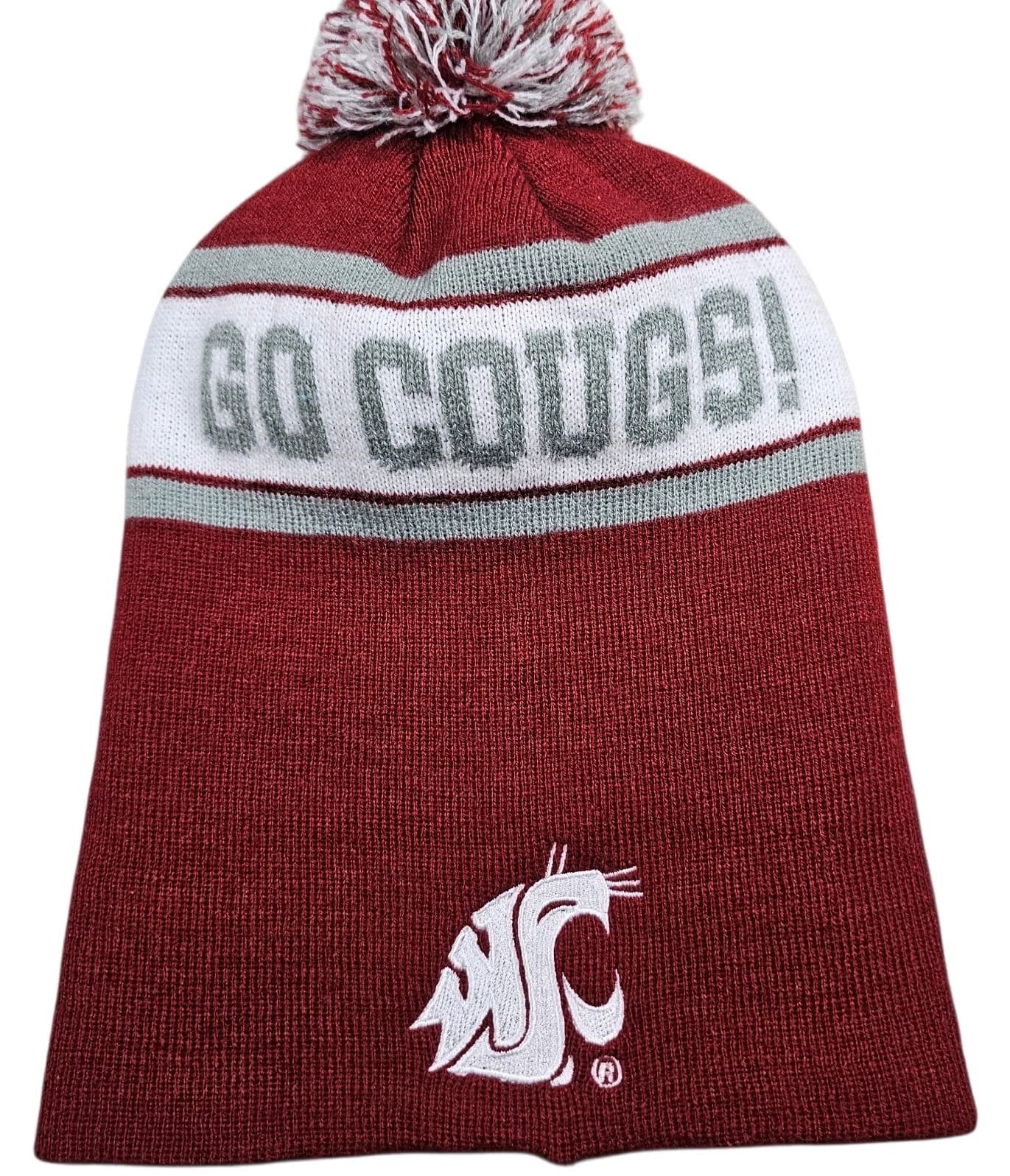 Washington State University WSU Cougars Beanie Hat Pom Pom - Thumbnail 3