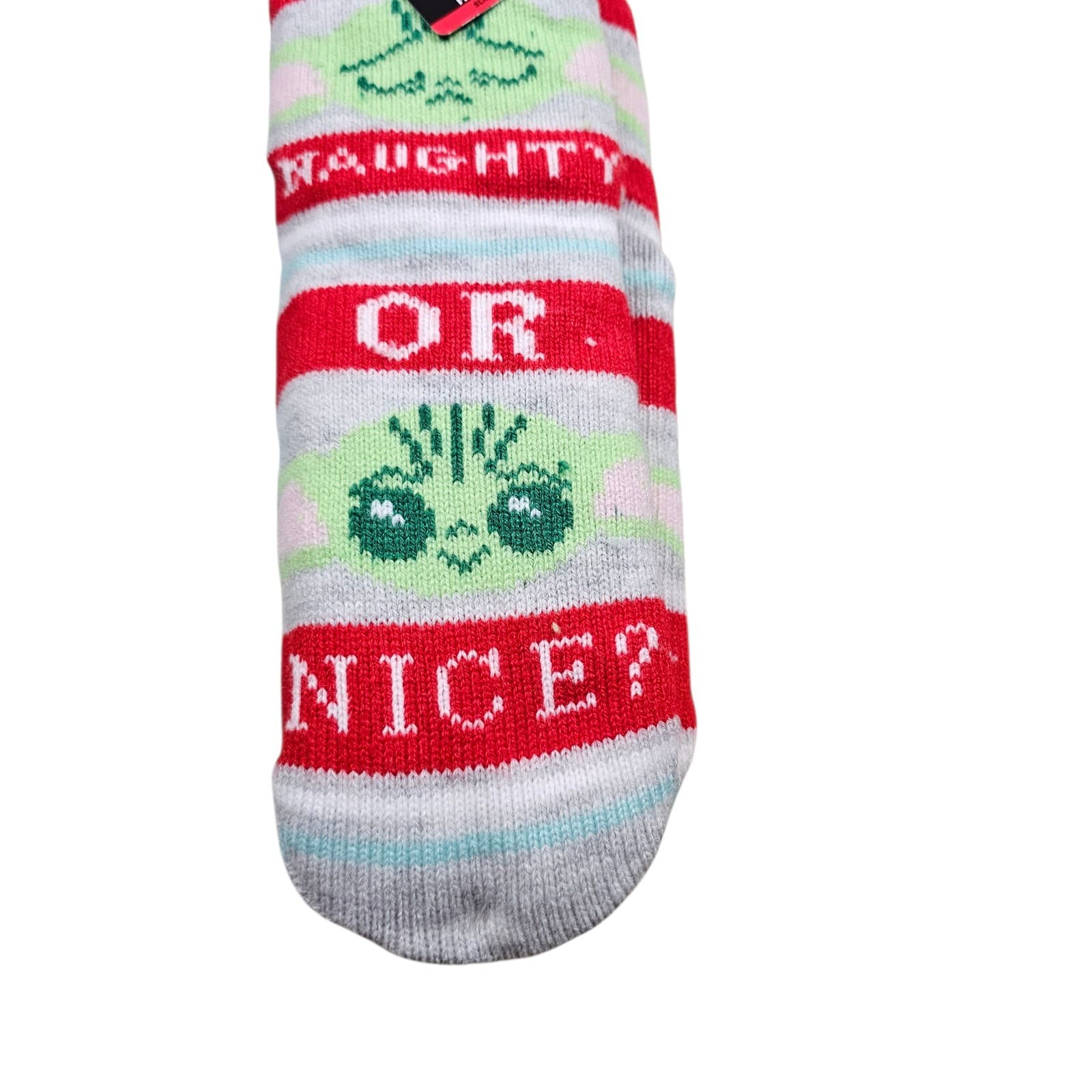 NEW Star Wars Mandalorian Slipper Socks Naughty or Nice Shoe SZ 4-10 Baby Yoda - Thumbnail 4