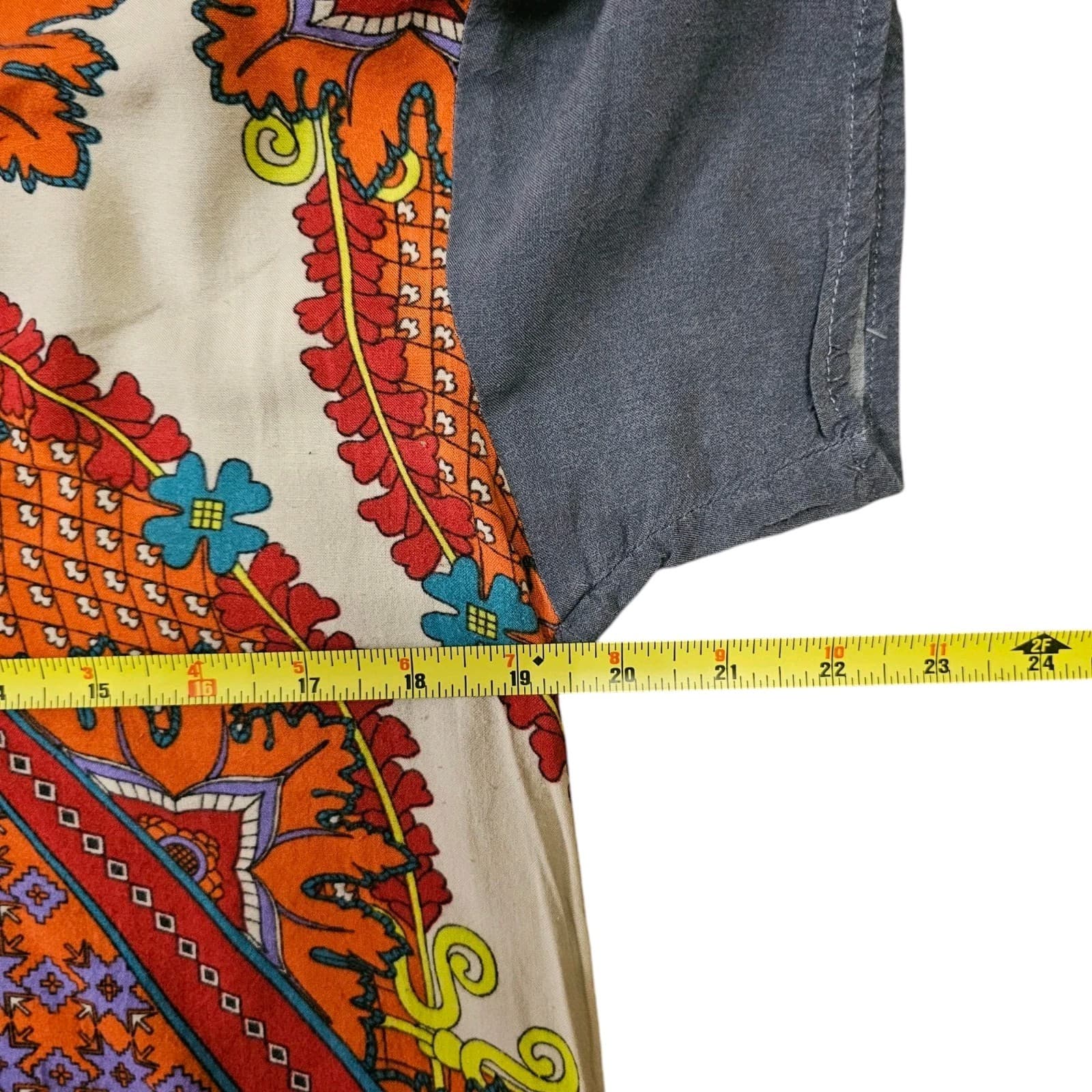Flying Tomato Woman's Medium Blouse Boho Geometric Pattern - Thumbnail 12