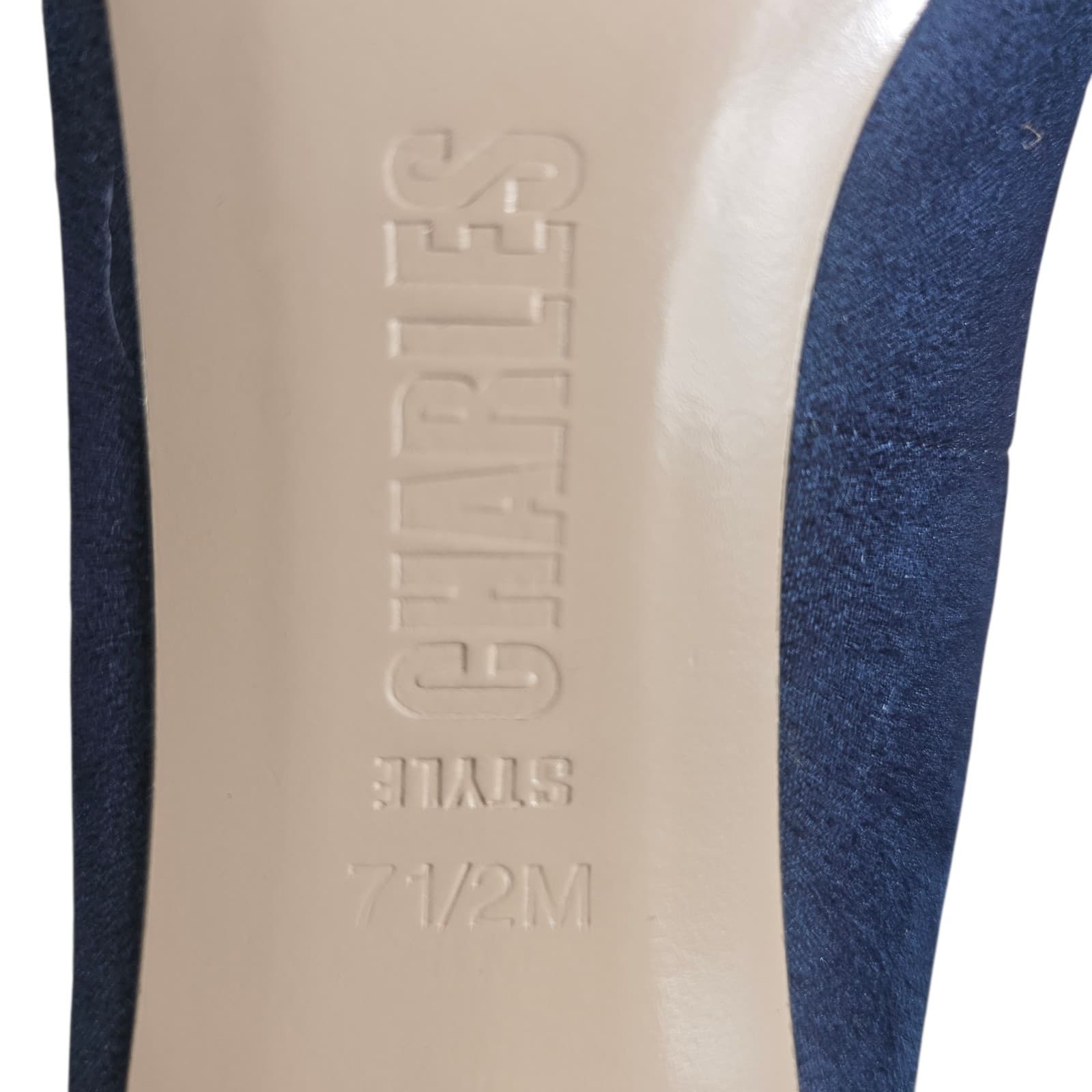 Charles By Charles David Blue SUEDE Heels - Size 7.5 M - Thumbnail 14