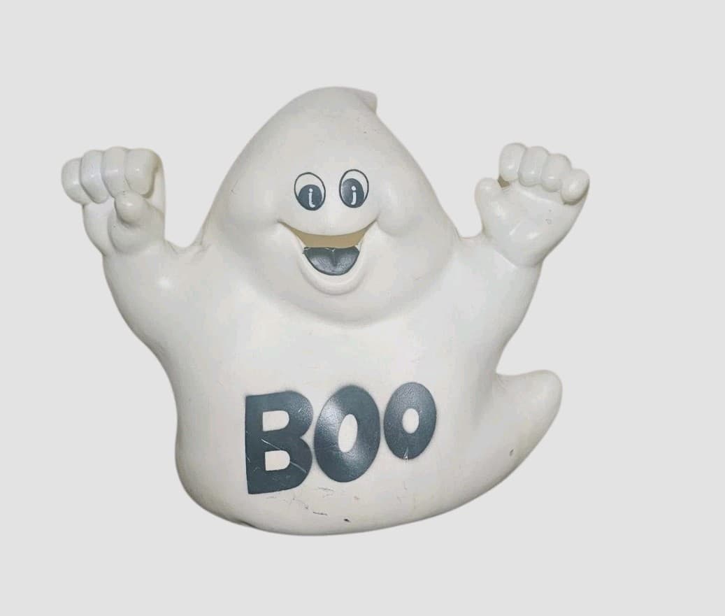 Vintage 90s Halloween "BOO" Ghost Blow Mold. Indoor/Outdoor. 11" - No Light - Thumbnail 2