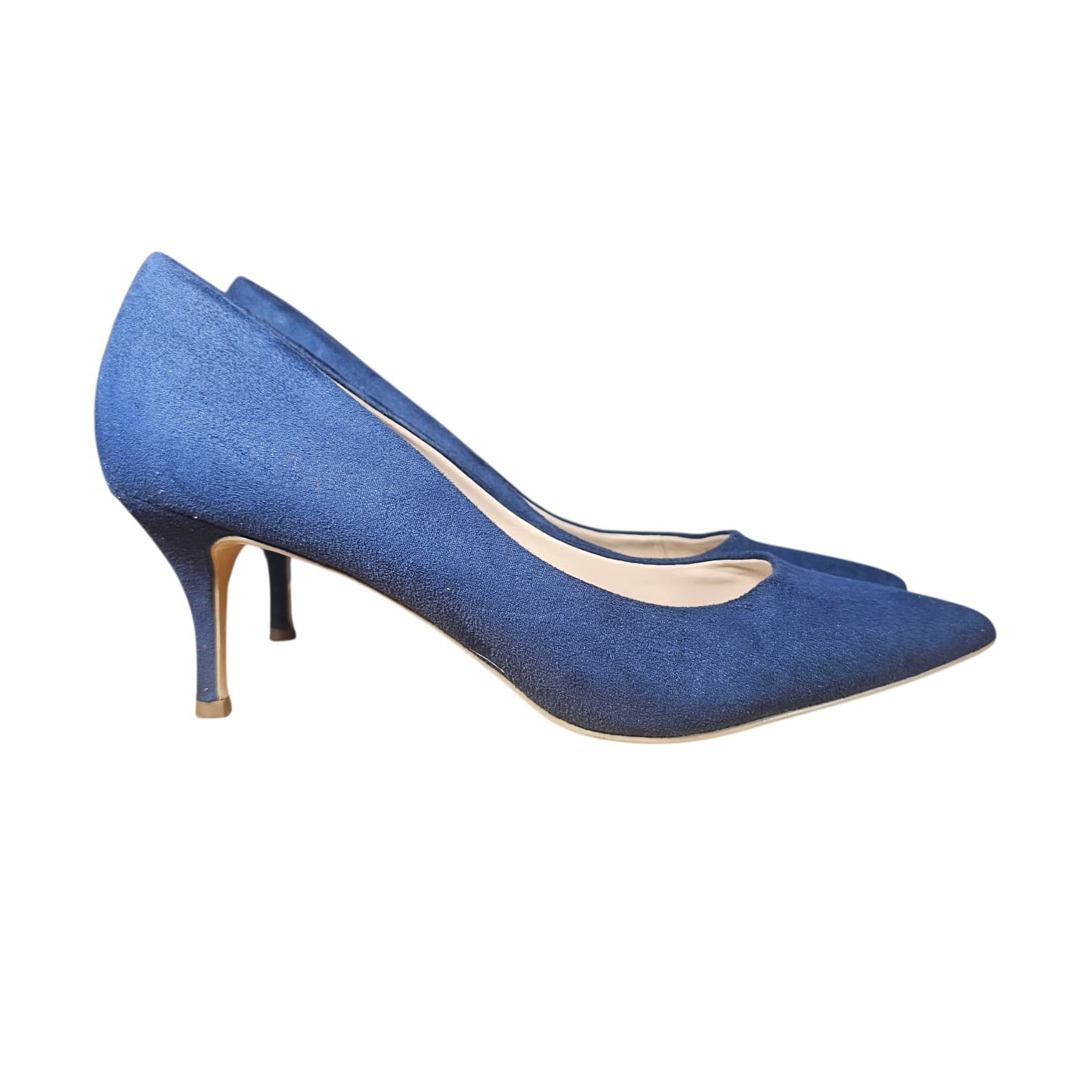 Charles By Charles David Blue SUEDE Heels - Size 7.5 M - Thumbnail 4