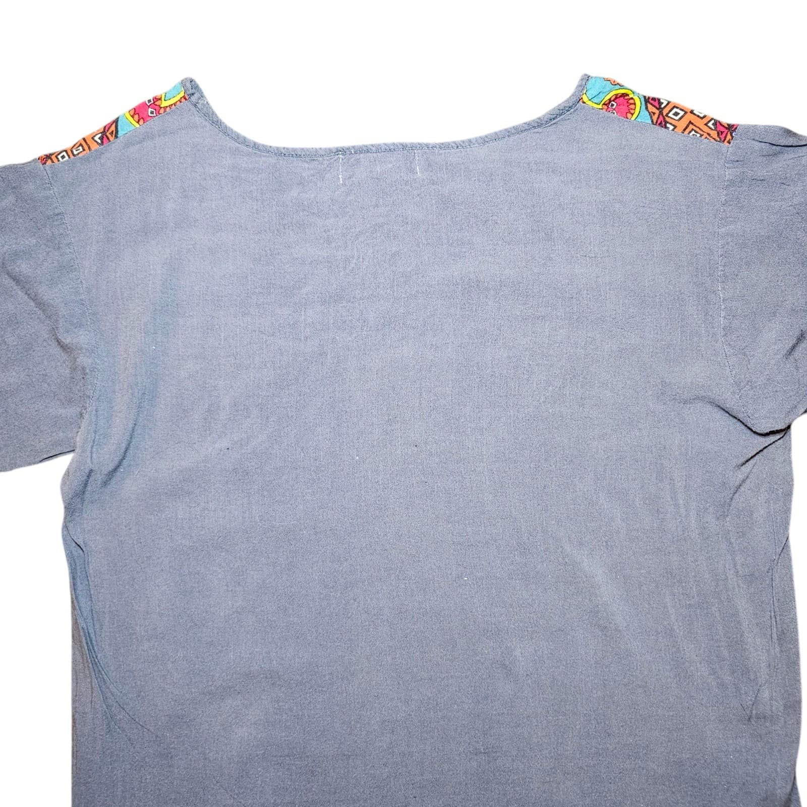 Flying Tomato Woman's Medium Blouse Boho Geometric Pattern - Thumbnail 8