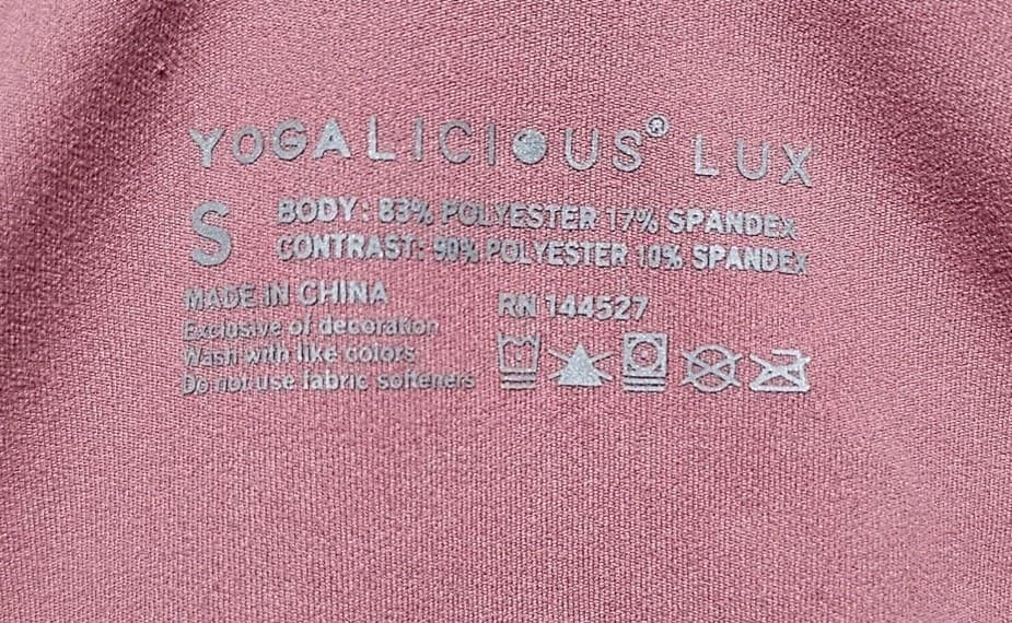 Yogalicious Pink High-Waist Leggings. Gym Running Yoga Pants Womans Small - Thumbnail 10