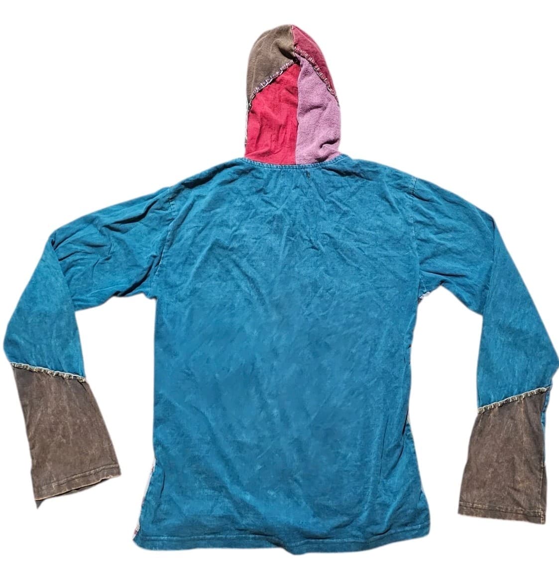 Avatar Women's Patchwork Boho Style Zip Up Hoodie Women's Size Small - Thumbnail 6