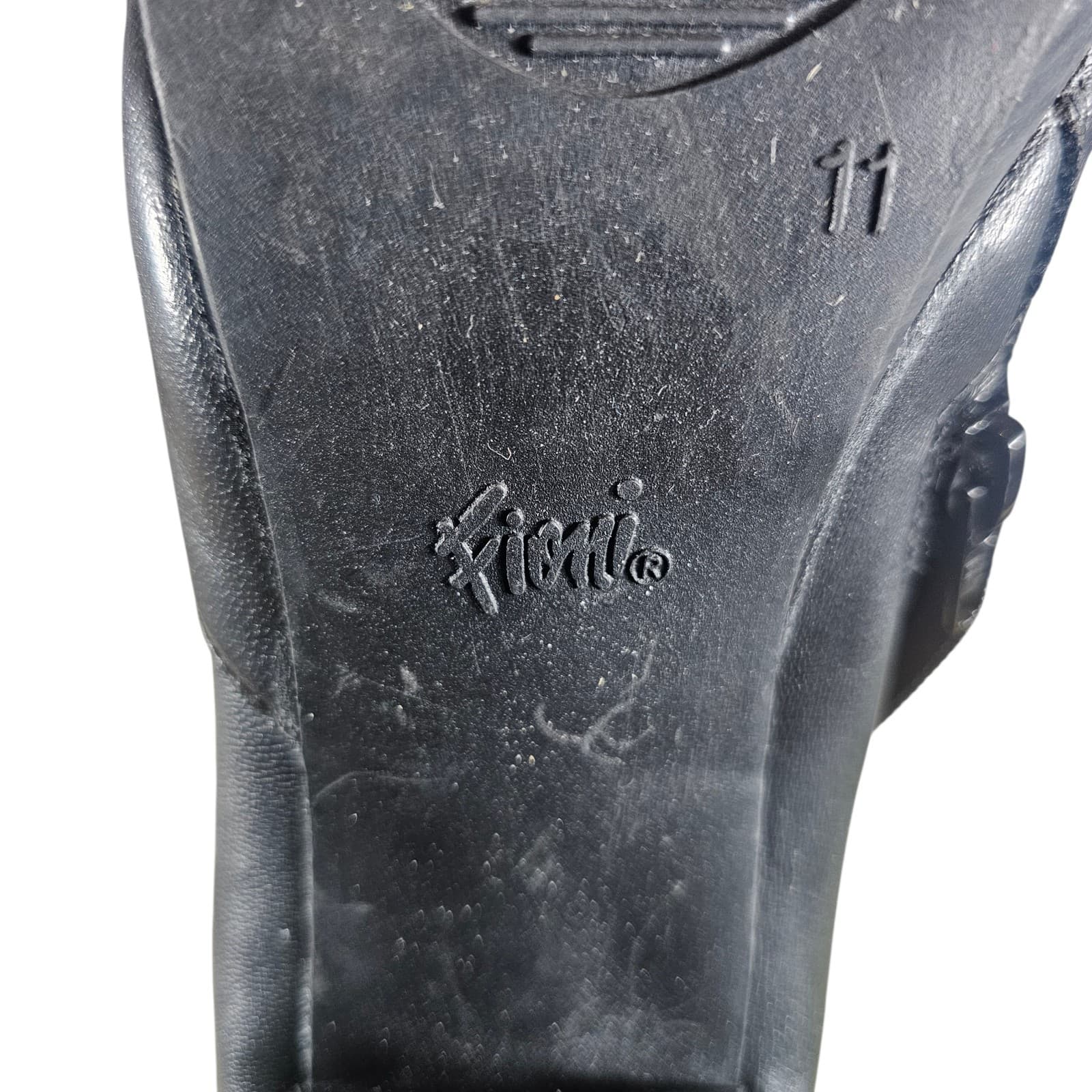 Fioni Womens 99508 Size 11 Black Side Zip 4.5" Heeled Ankle Boots - Thumbnail 10