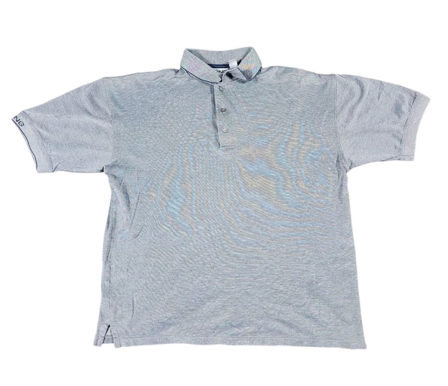 Ping Collection Golf Polo Collar Shirt Men's Size Large Gray