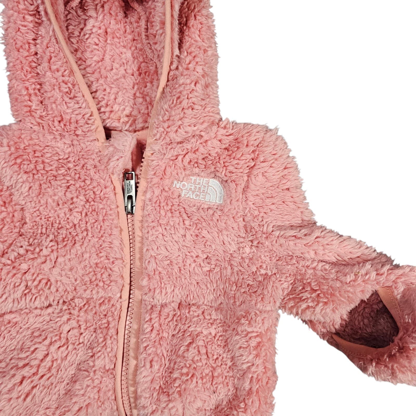The North Face Bear Full Zip Hoodie (Infant) Cameo Pink O-3 Months - Thumbnail 2