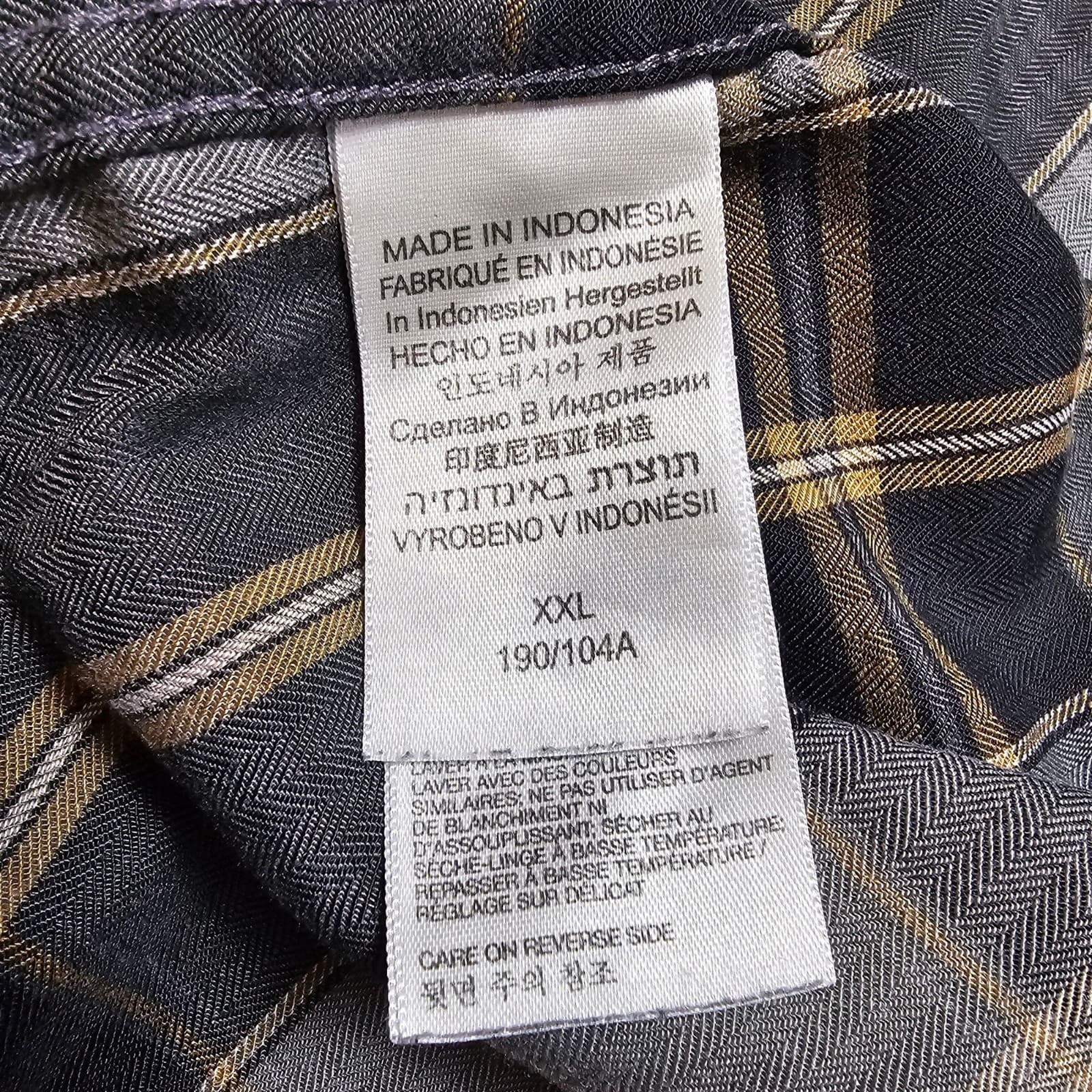 ExOfficio Shirt Mens Size 2xl Gray Plaid Polyester Casual Button Up Long Sleeve - Thumbnail 9