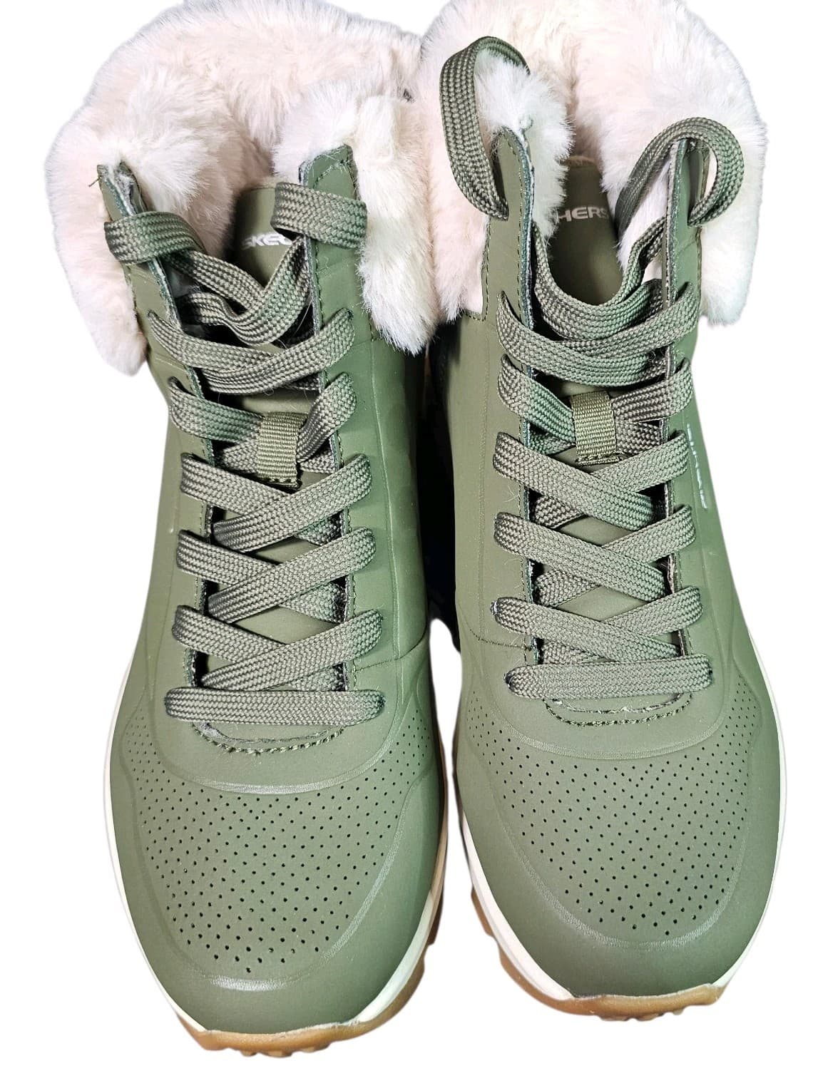 Skechers Uno Rugged- Fall Air Memory Foam Womans Size 6 Olive - Thumbnail 4