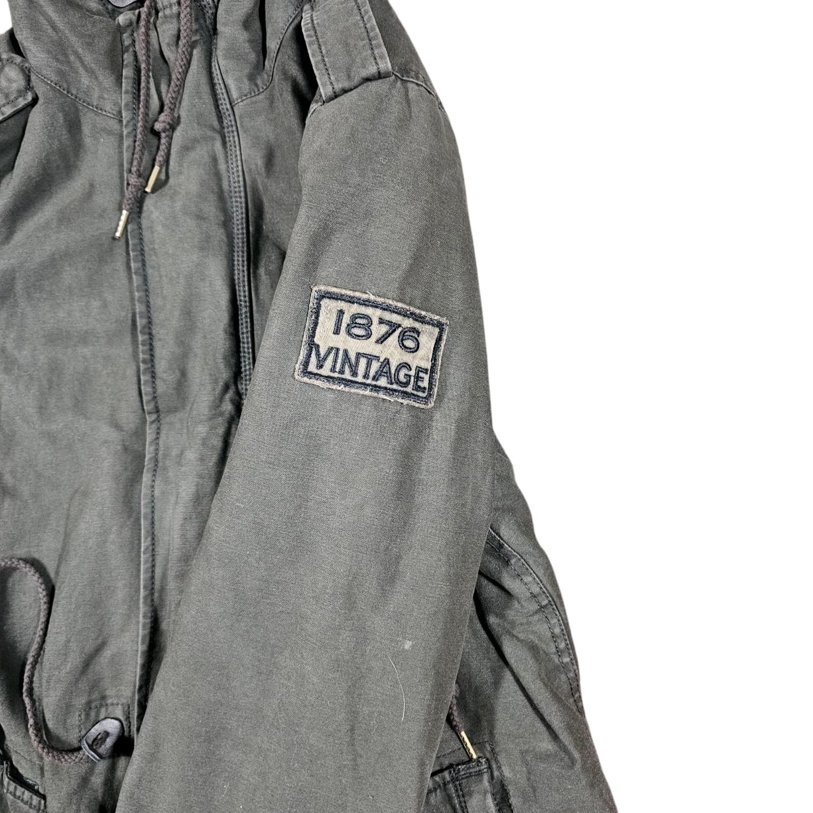 G.H. Bass Green Army Style Jacket Vintage Style - Thumbnail 4