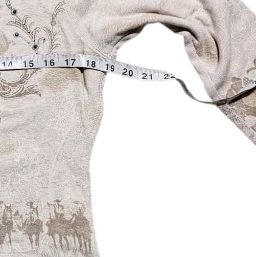 Pendleton Round Up Let Em Buck Graphic Long Sleeve Top Women's Size M Rodeo - Thumbnail 9