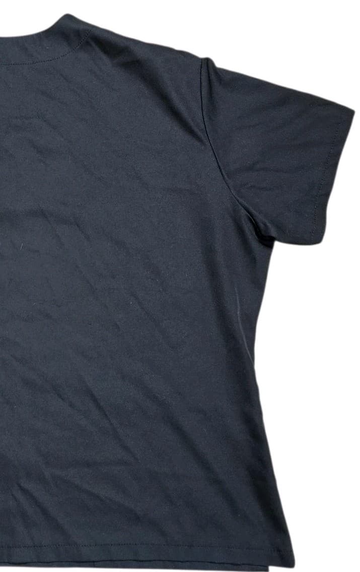Scrub Med Black V-neck Medical Scrup Top Shirt Nurse Doctor Vet Size 22 - Thumbnail 8