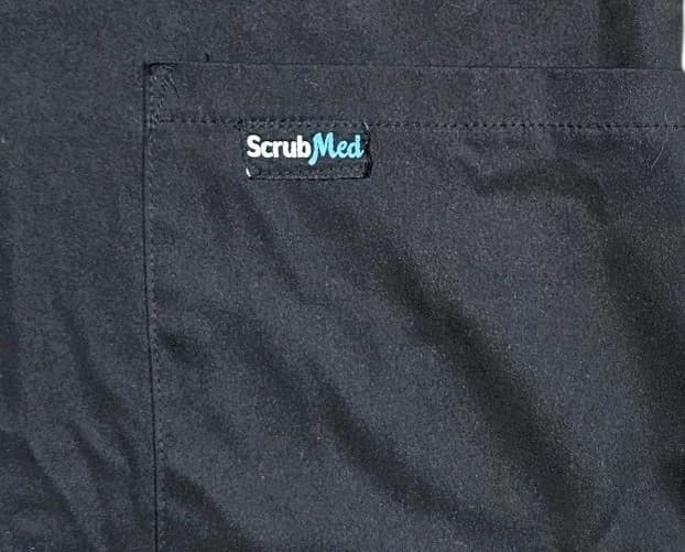Scrub Med Black V-neck Medical Scrup Top Shirt Nurse Doctor Vet Size 22 - Thumbnail 5