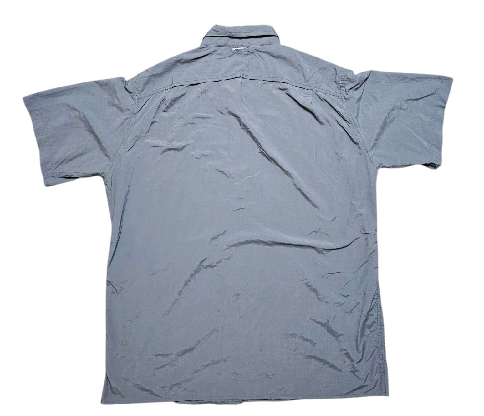 Exofficio Mens Button Up Gray Nylon Outdoorsman Shirt XXL - Thumbnail 4