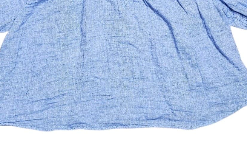 J. Crew Womans Xxs Swingy Puff Sleeve Gauzy Cotton Linen Blend Top Nwt - Thumbnail 6