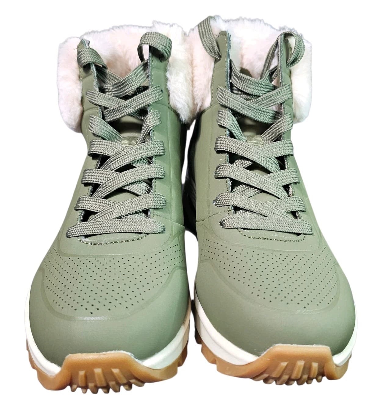 Skechers Uno Rugged- Fall Air Memory Foam Womans Size 6 Olive - Thumbnail 3