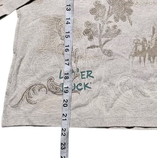 Pendleton Round Up Let Em Buck Graphic Long Sleeve Top Women's Size M Rodeo - Thumbnail 8