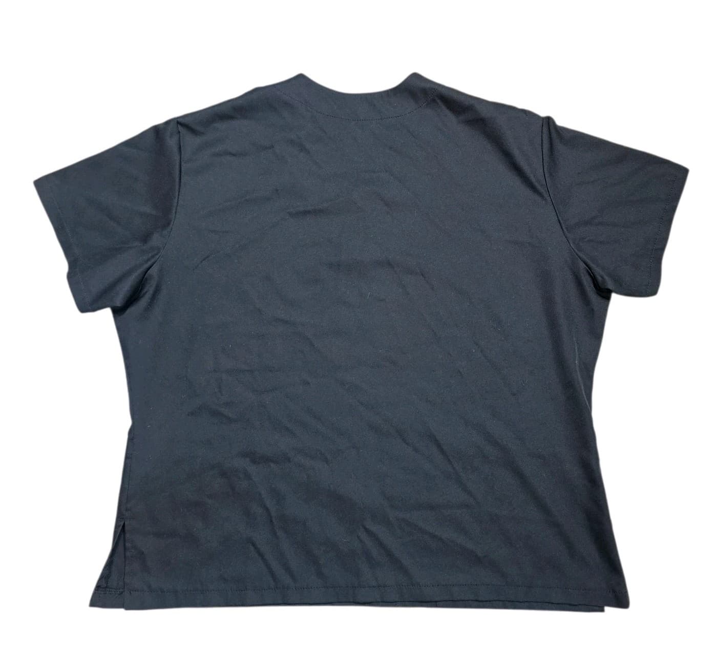 Scrub Med Black V-neck Medical Scrup Top Shirt Nurse Doctor Vet Size 22 - Thumbnail 7