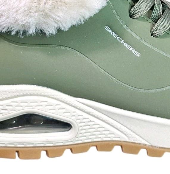 Skechers Uno Rugged- Fall Air Memory Foam Womans Size 6 Olive - Thumbnail 6
