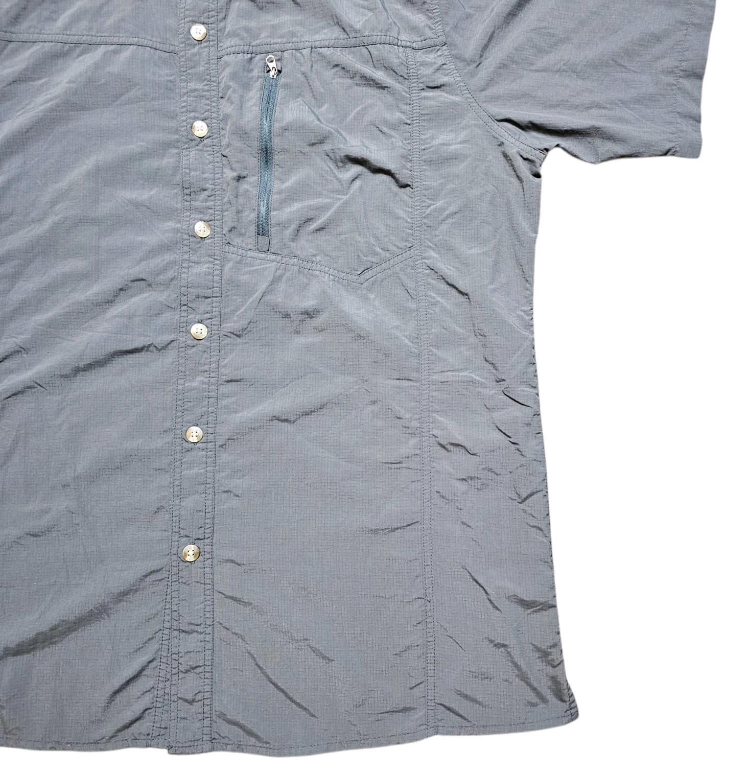 Exofficio Mens Button Up Gray Nylon Outdoorsman Shirt XXL - Thumbnail 2