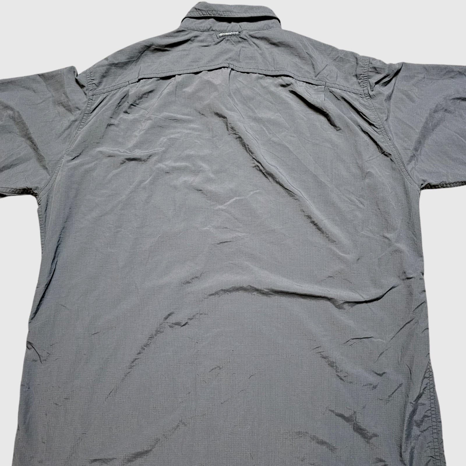 Exofficio Mens Button Up Gray Nylon Outdoorsman Shirt XXL - Thumbnail 5