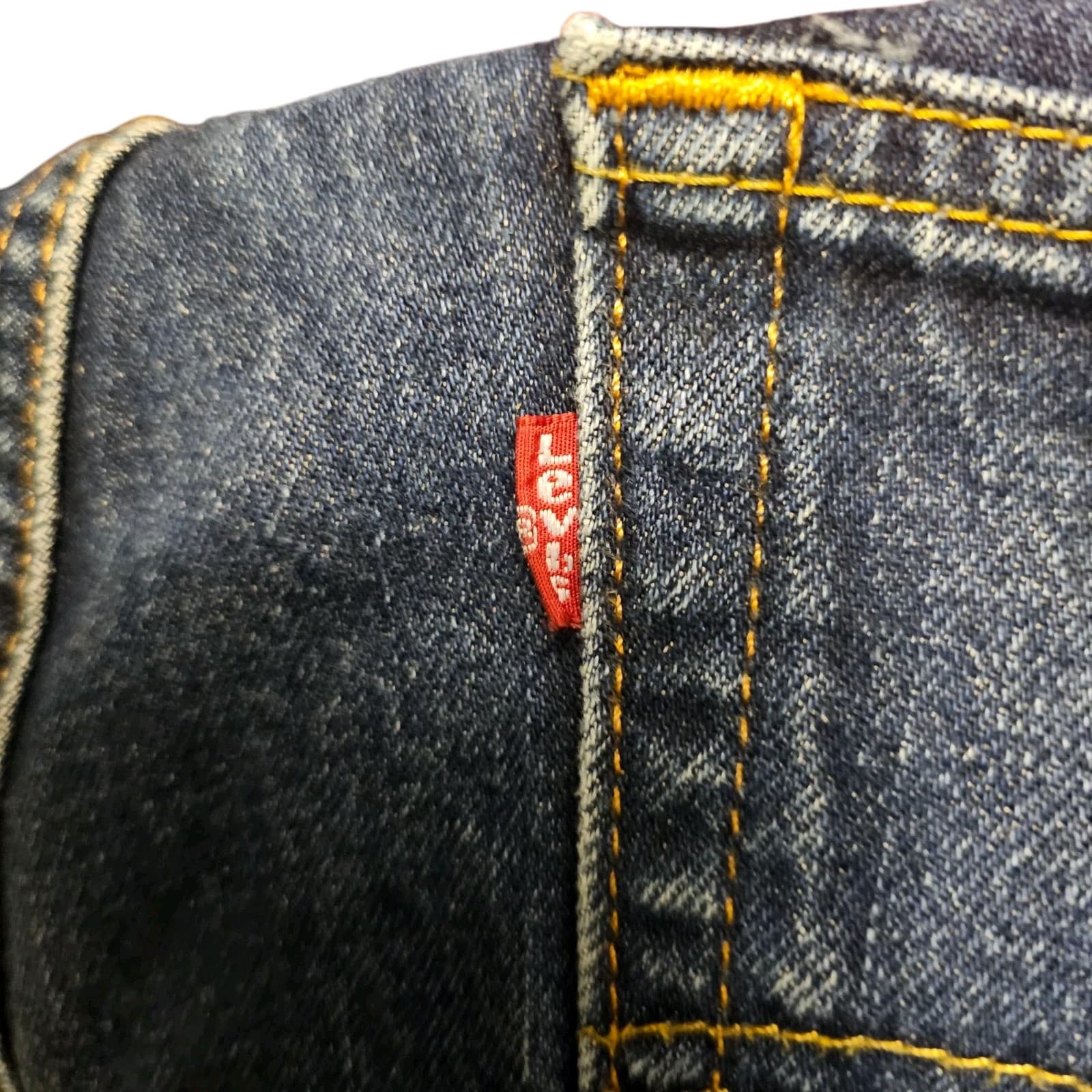 Levis Jeans Mens 36x32 Blue 505 Straight Regular Fit Denim - Thumbnail 16
