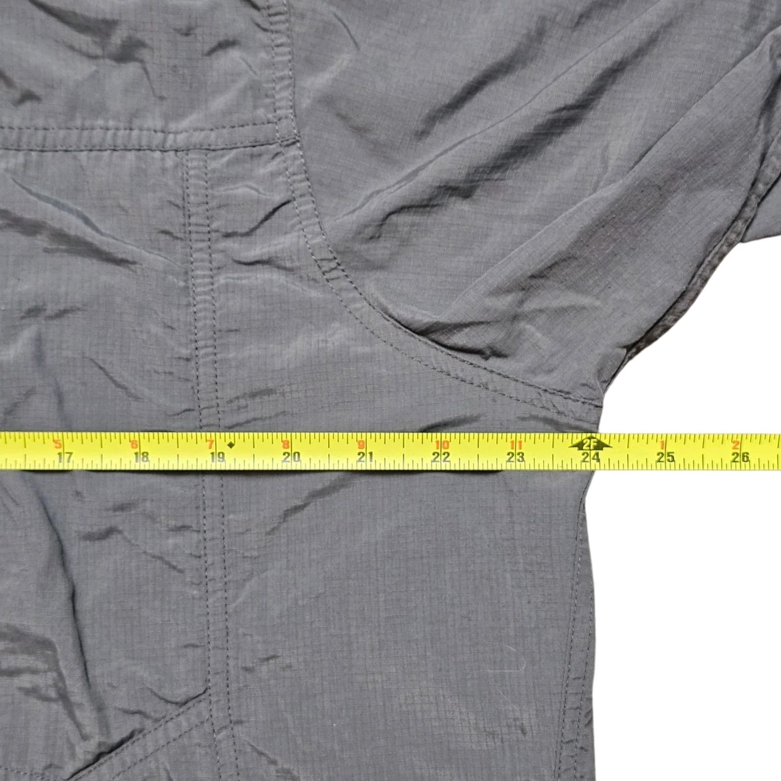Exofficio Mens Button Up Gray Nylon Outdoorsman Shirt XXL - Thumbnail 9