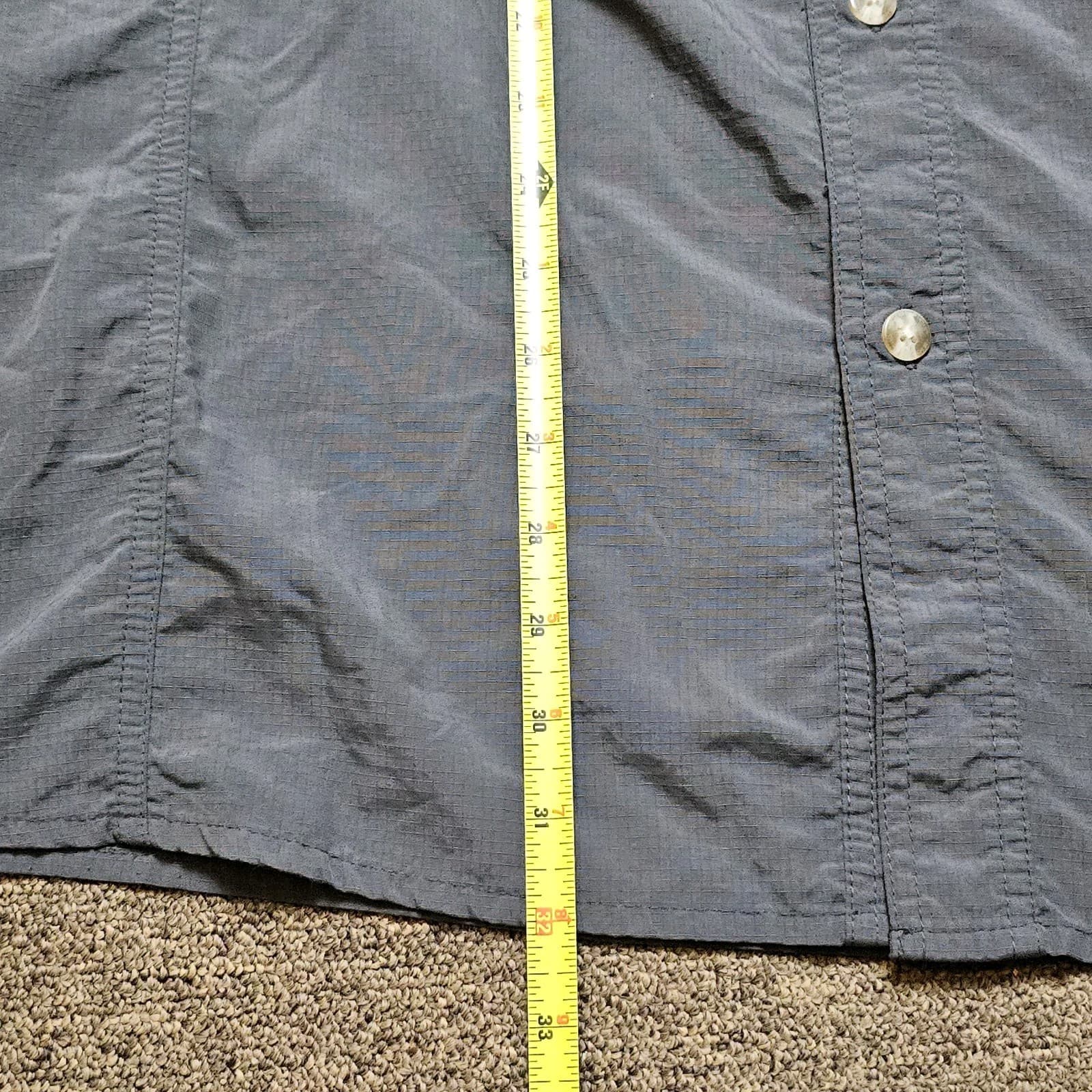 Exofficio Mens Button Up Gray Nylon Outdoorsman Shirt XXL - Thumbnail 10