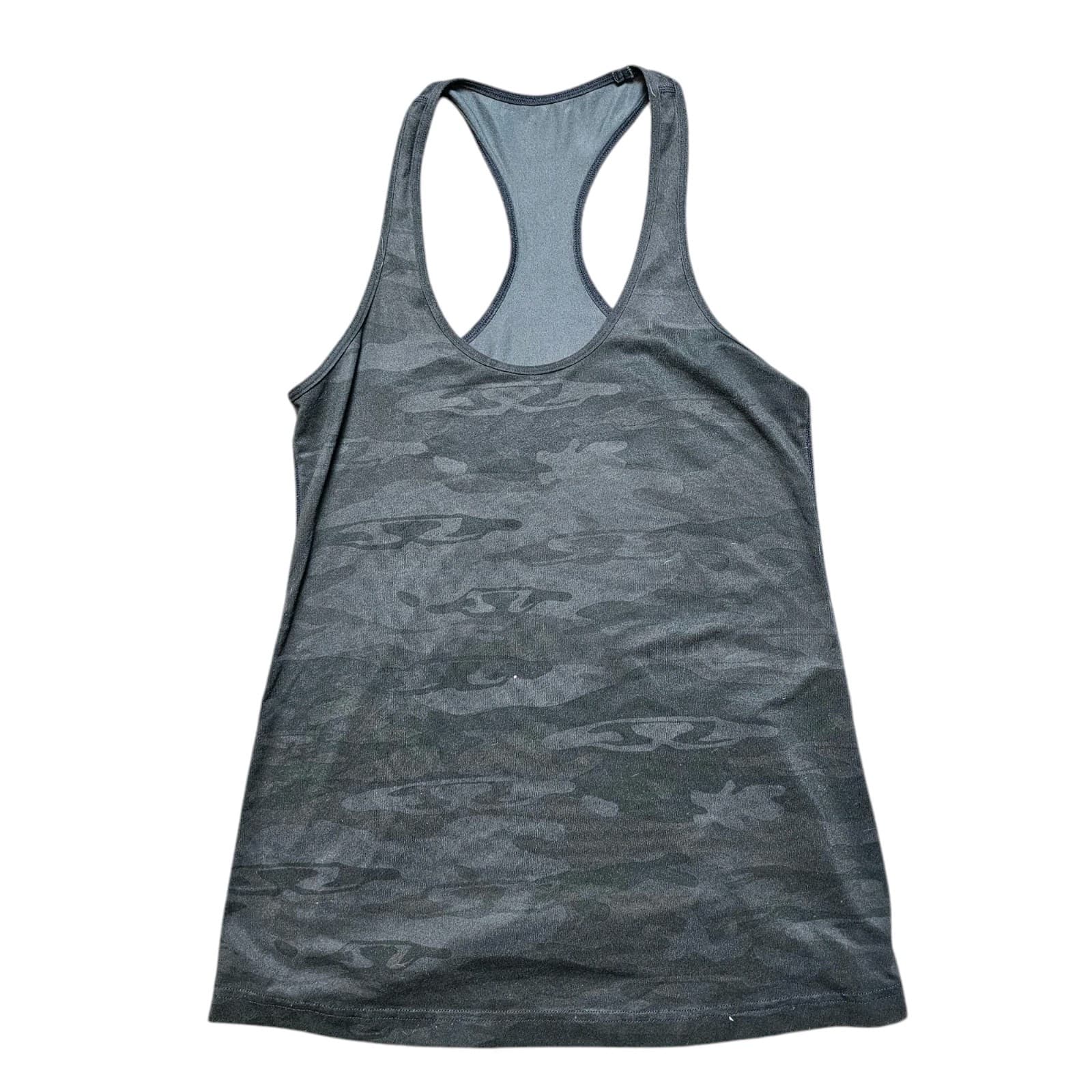Lululemon Tank Top Womens Size 5 Or 6?(see Pics) Camo Tank Casual Tee Racerback - Thumbnail 2