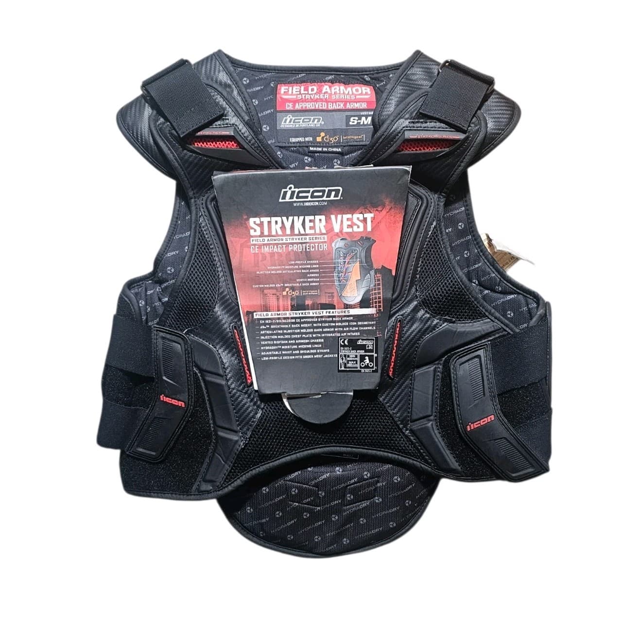 Icon Field Armor Stryker Motorcycle Vest Size S/M (Missing 2 Rivots See Pics) - Thumbnail 2