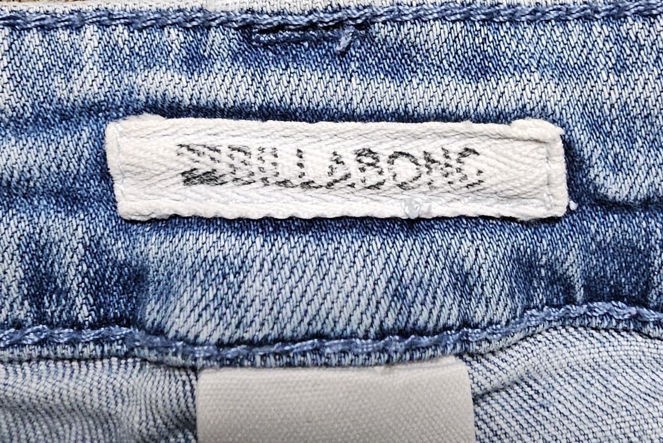 Billabong Cut-Off Shorts Womens Size 29 Blue Denim Distressed Lace Up Front - Thumbnail 14