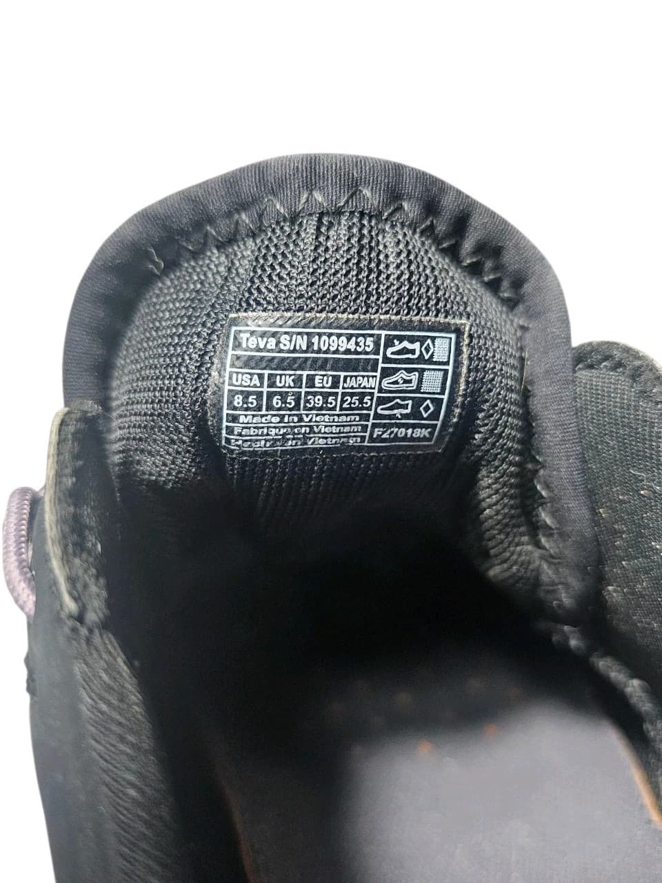 TEVA WOMEN TERRA-FLOAT CHURN BLACK HYBRID TRAIL SHOE 8.5 - Thumbnail 8