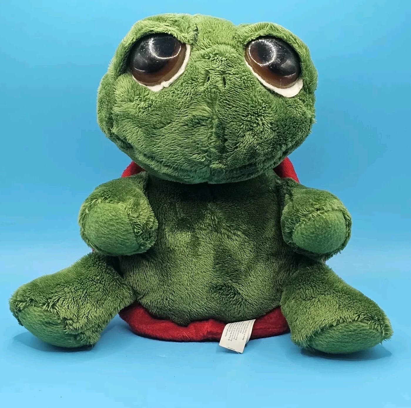 Applause Plush Green Sea Baby Turtle Stuffed Animal Big Eyes Toy 10” - Thumbnail 2