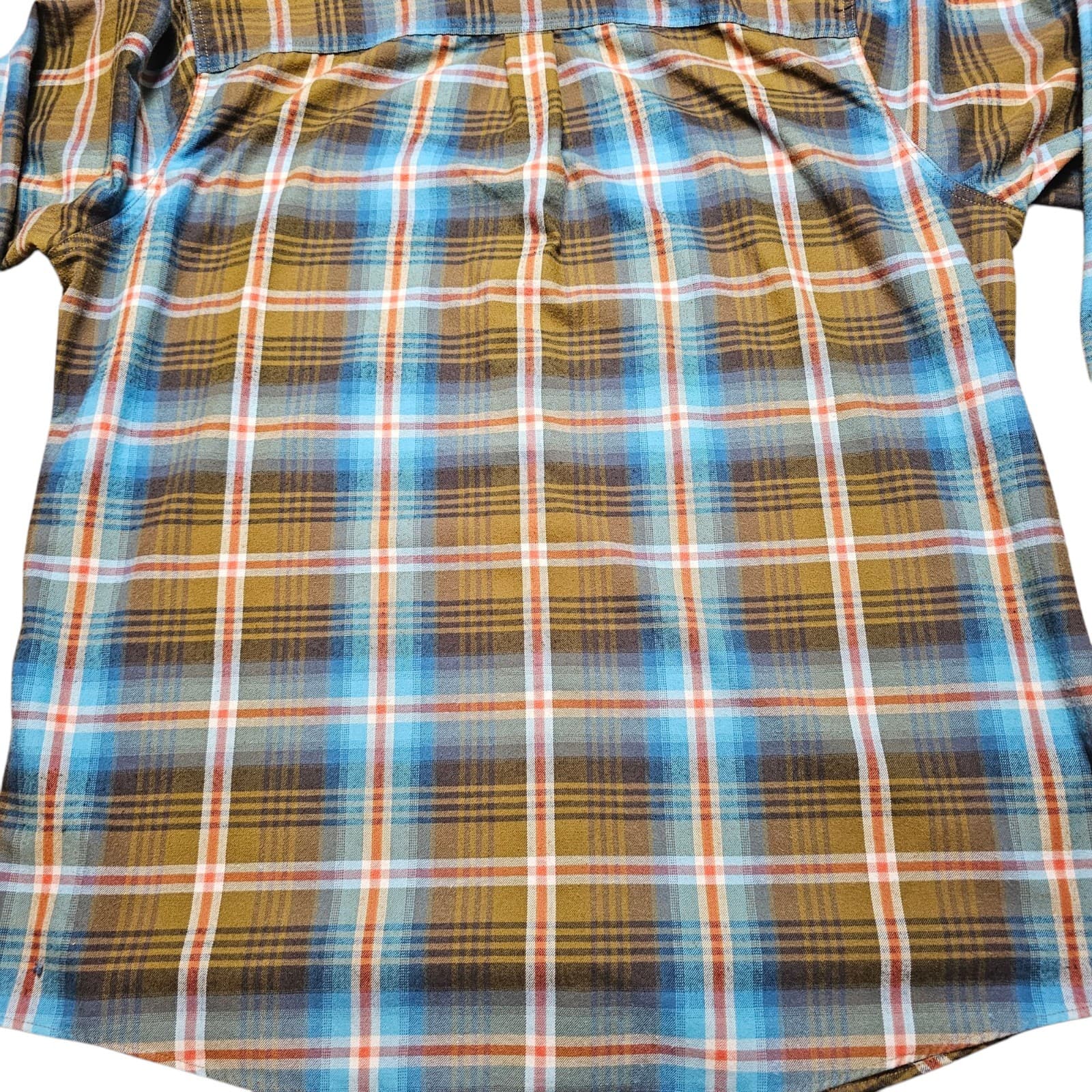 EDDIE BAUER CLASSIC FIT PLAID TRAVELER BUTTON UP SHIRT MENS SZ T2XL - Thumbnail 5