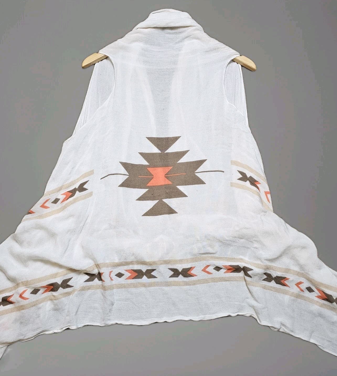 Southwestern Style Cardigan Wrap Womans Vest No Tags Brand? - Thumbnail 4