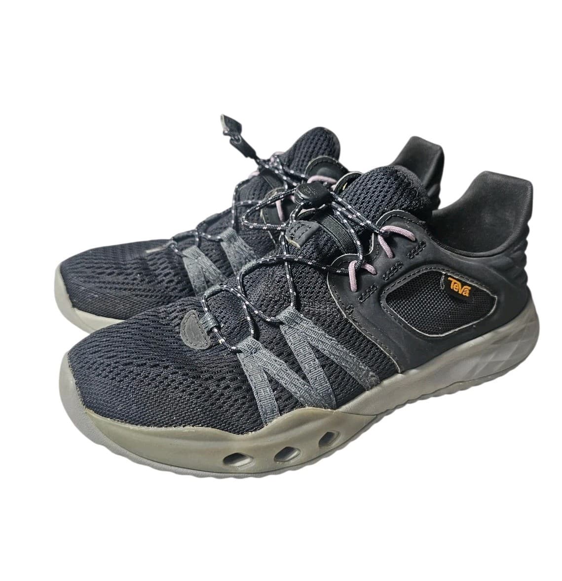 TEVA WOMEN TERRA-FLOAT CHURN BLACK HYBRID TRAIL SHOE 8.5