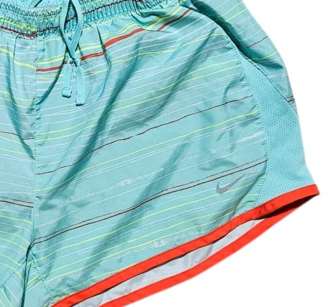 NIKE DRI-FIT Women’s Athletic Gym Workout Running Shorts Light Teal Size Small - Thumbnail 4