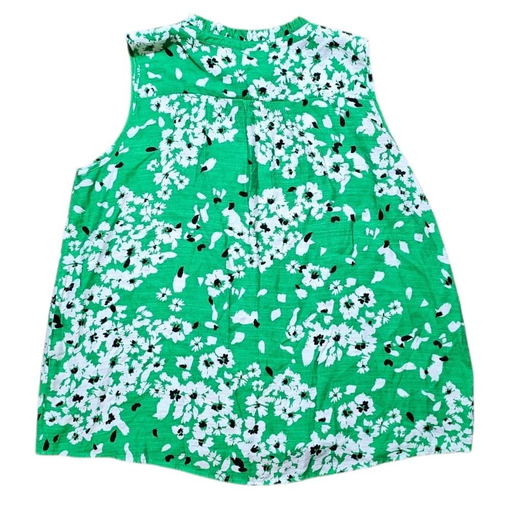 Simply Vera Wang Green Floral Print Sleeveless Tank Top Womans Size Xl - Thumbnail 7